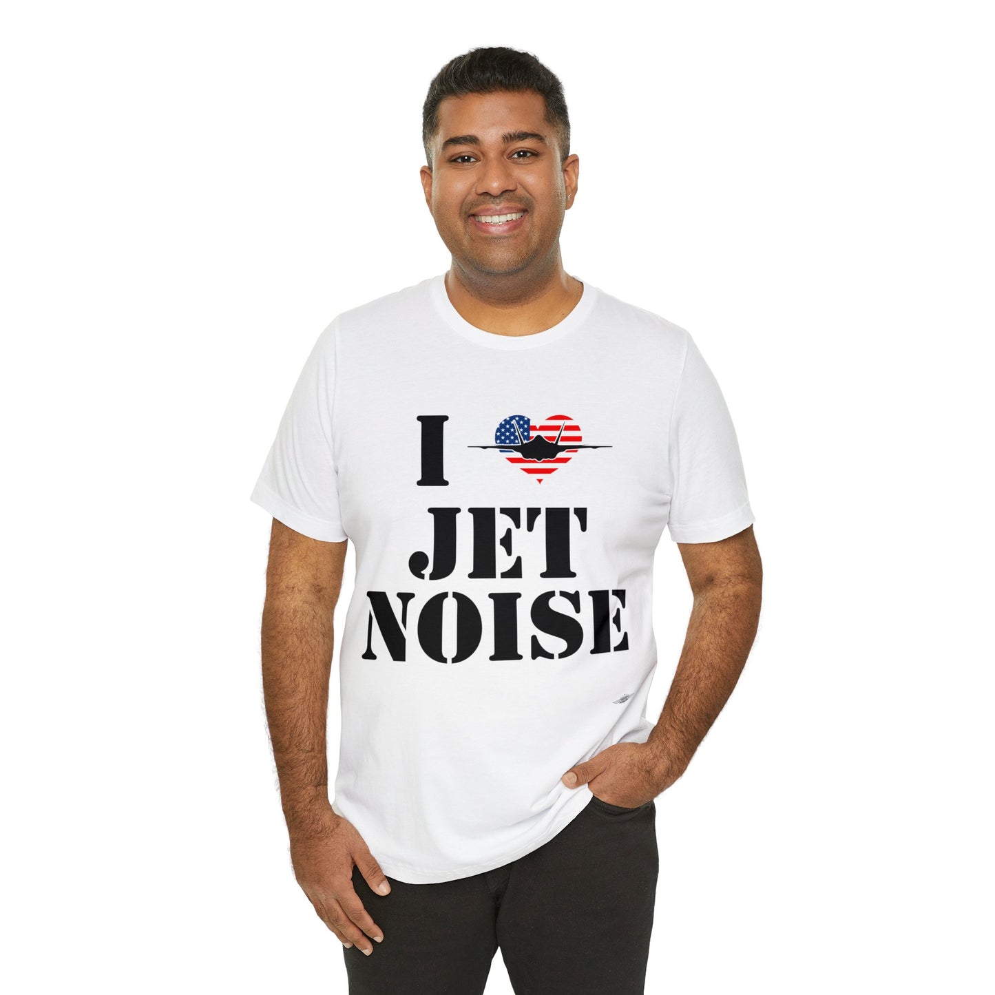 I Heart Jet Noise Unisex Jersey Short Sleeve Tee