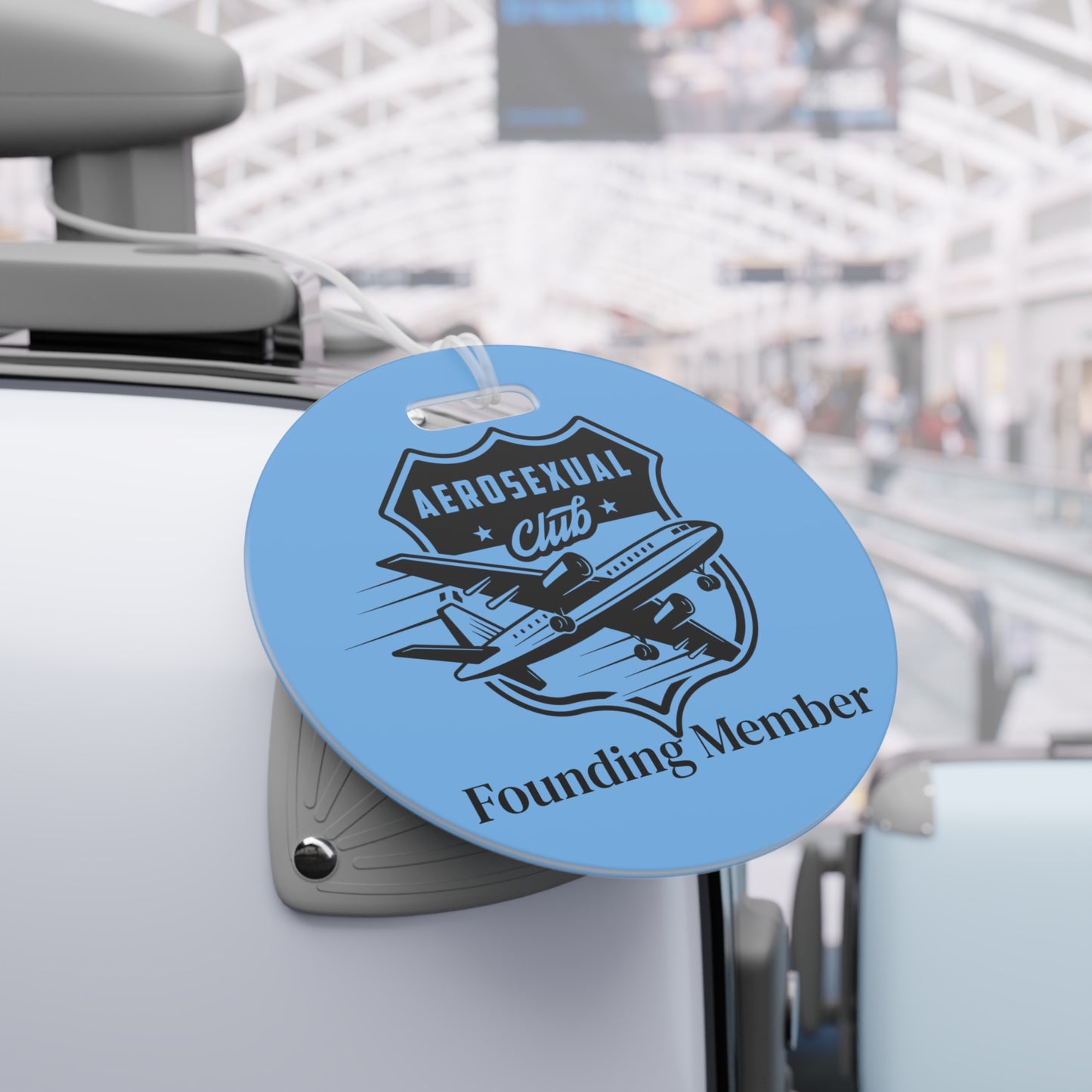 Aerosexual Club Founding Member Luggage Tag Light Blue (Limited Edition)