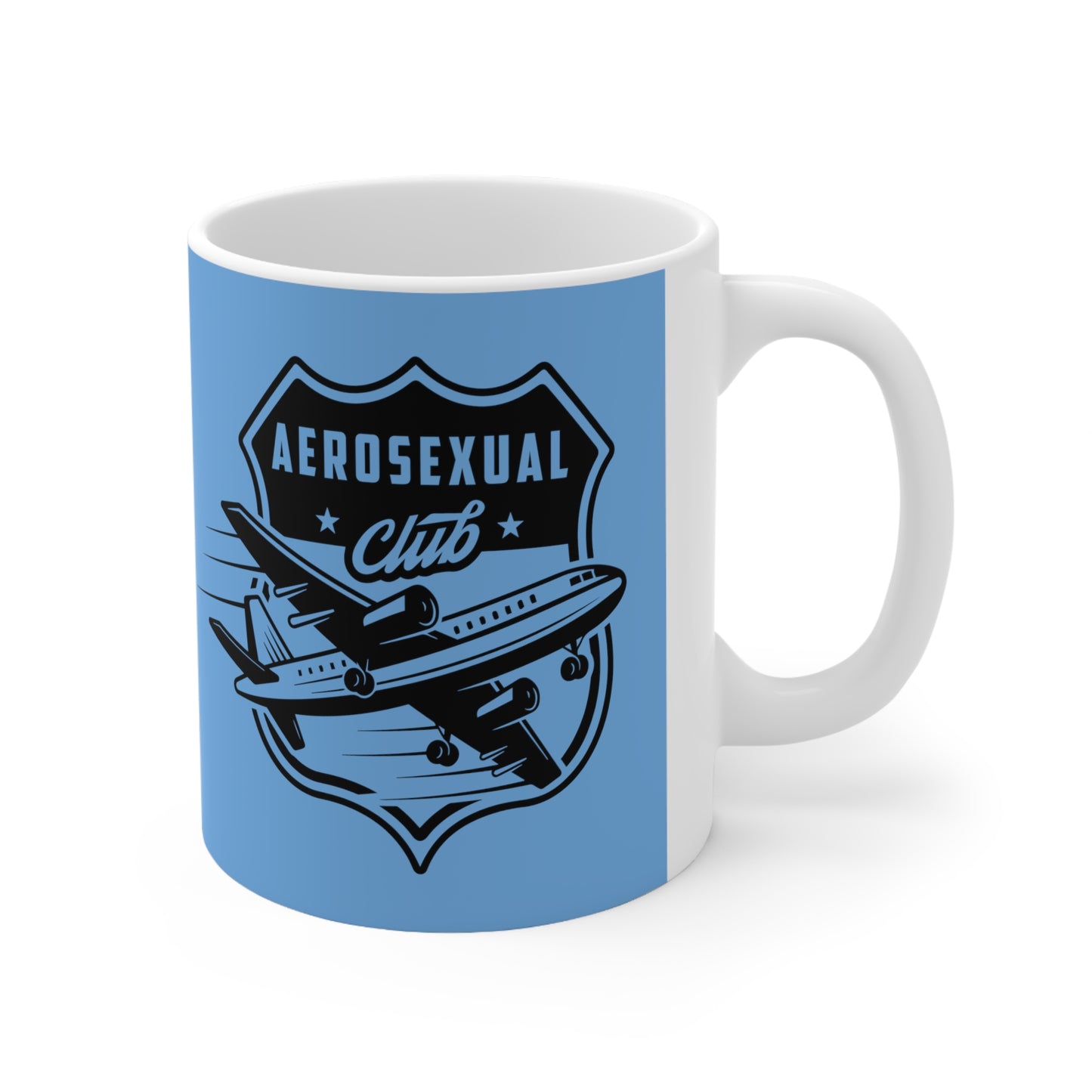 Aerosexual Club Coffee Cup Light Blue 11oz