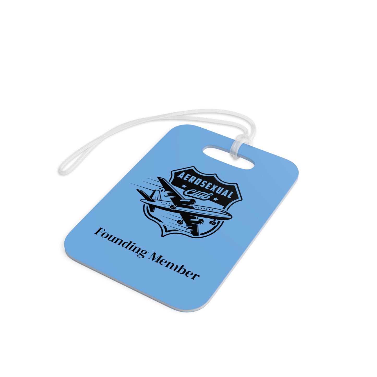 Aerosexual Club Founding Member Luggage Tag Light Blue (Limited Edition)