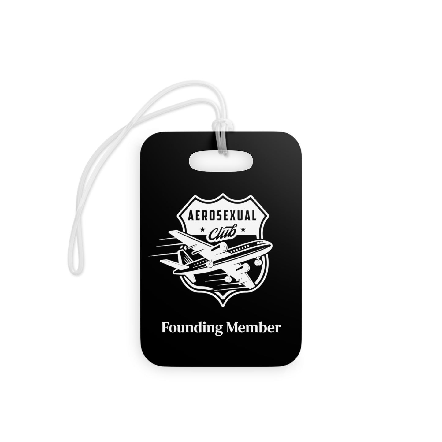 Aerosexual Club Founding Member Luggage Tag Black (Limited Edition)
