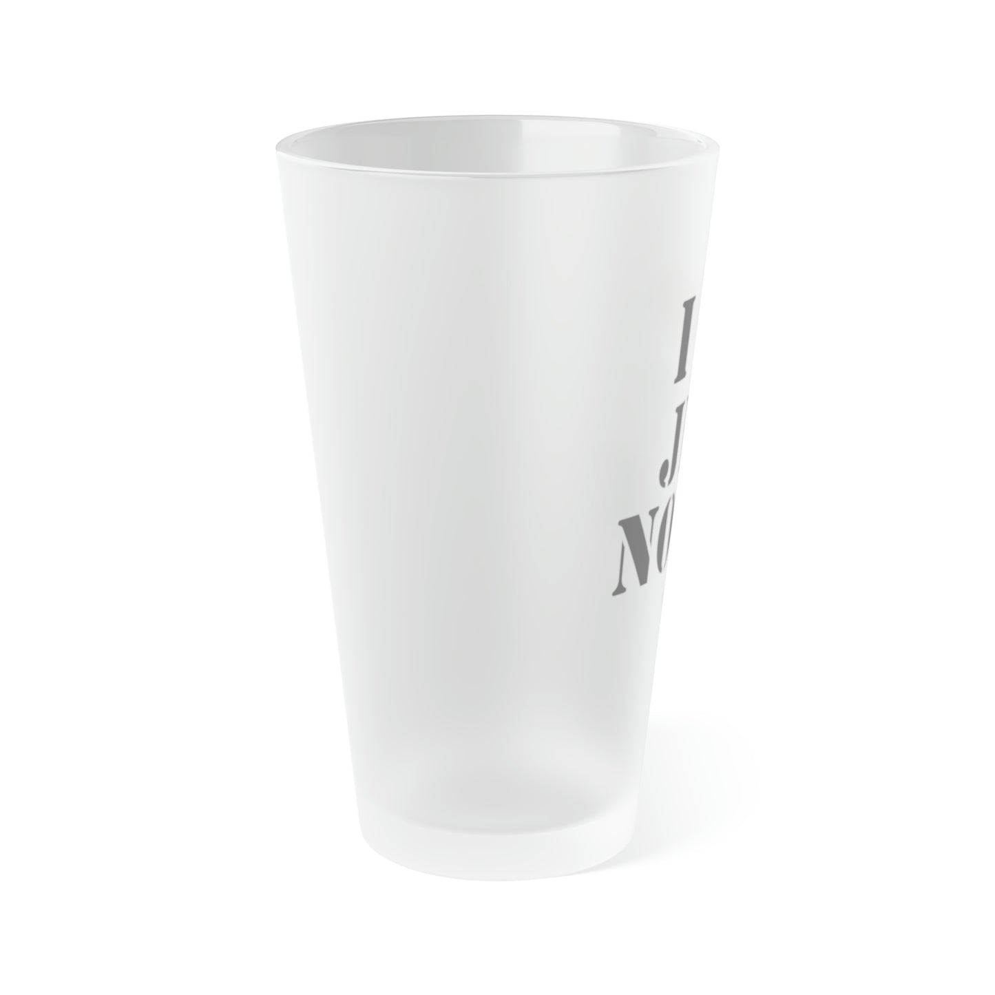 I heart Jet Noise Frosted Pint Glass, 16oz