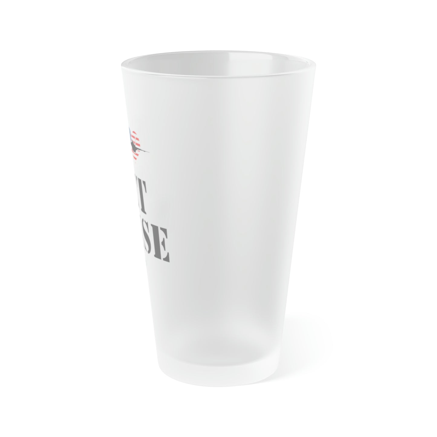 I heart Jet Noise Frosted Pint Glass, 16oz