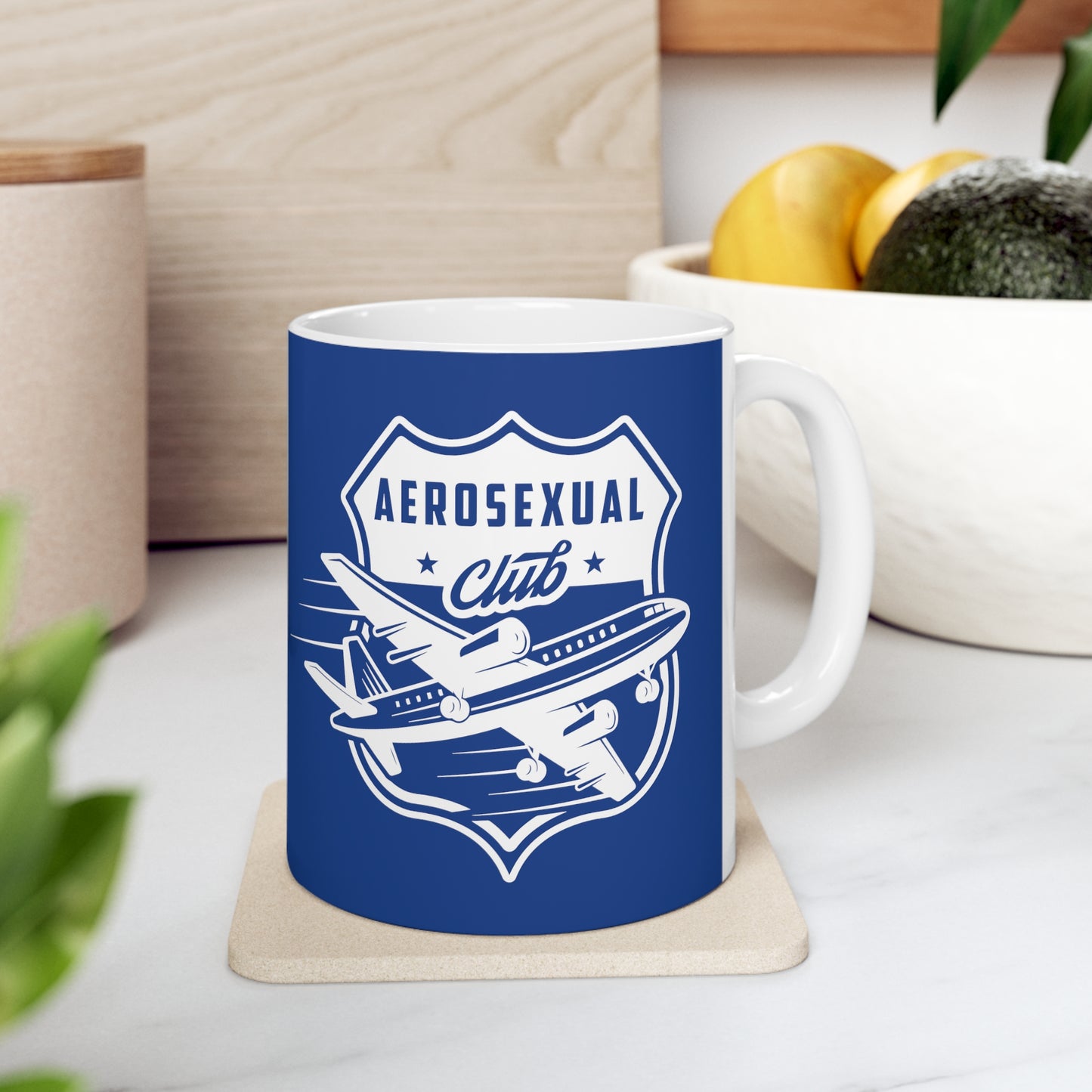 Aerosexual Club Coffee Cup Dark Blue, 11oz